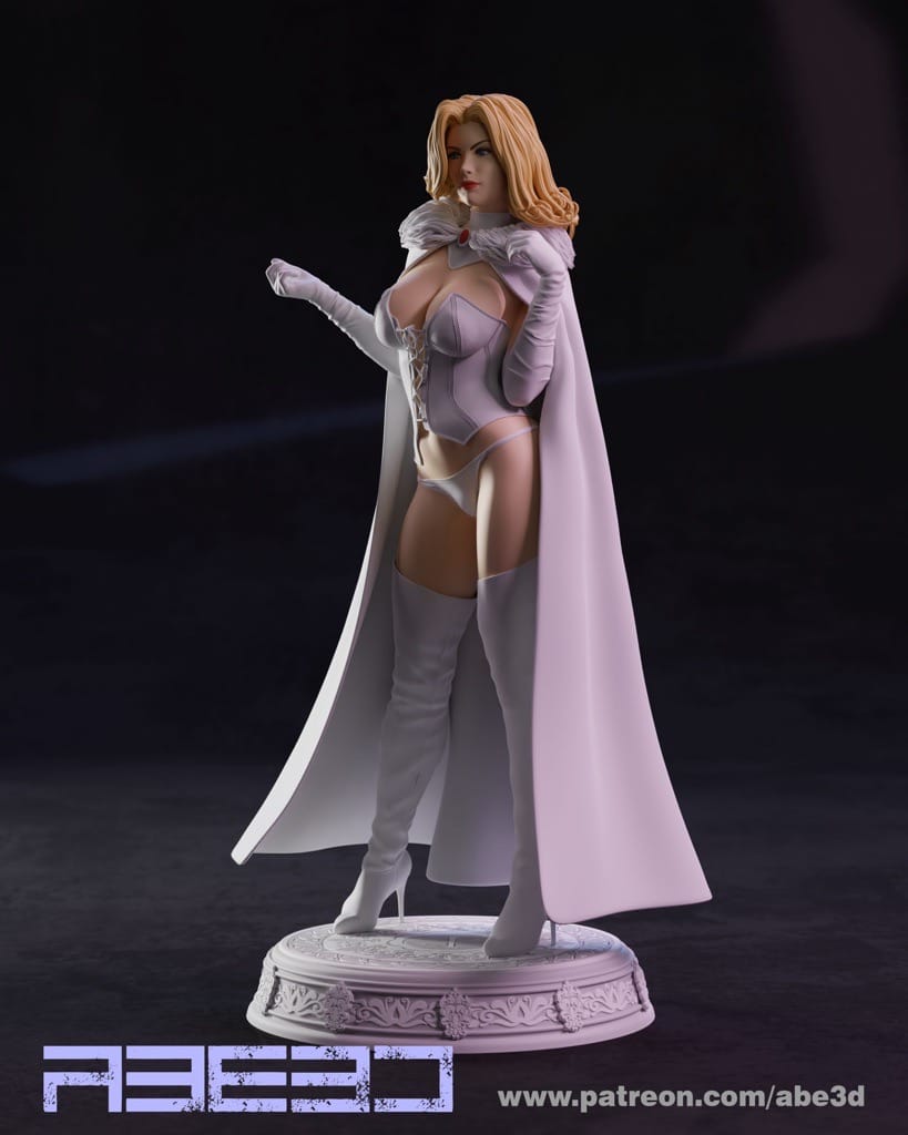 P站图纸印象馆 ABE3D 漫威 X战警 白王后 ABE3D 漫威 X战警 白王后