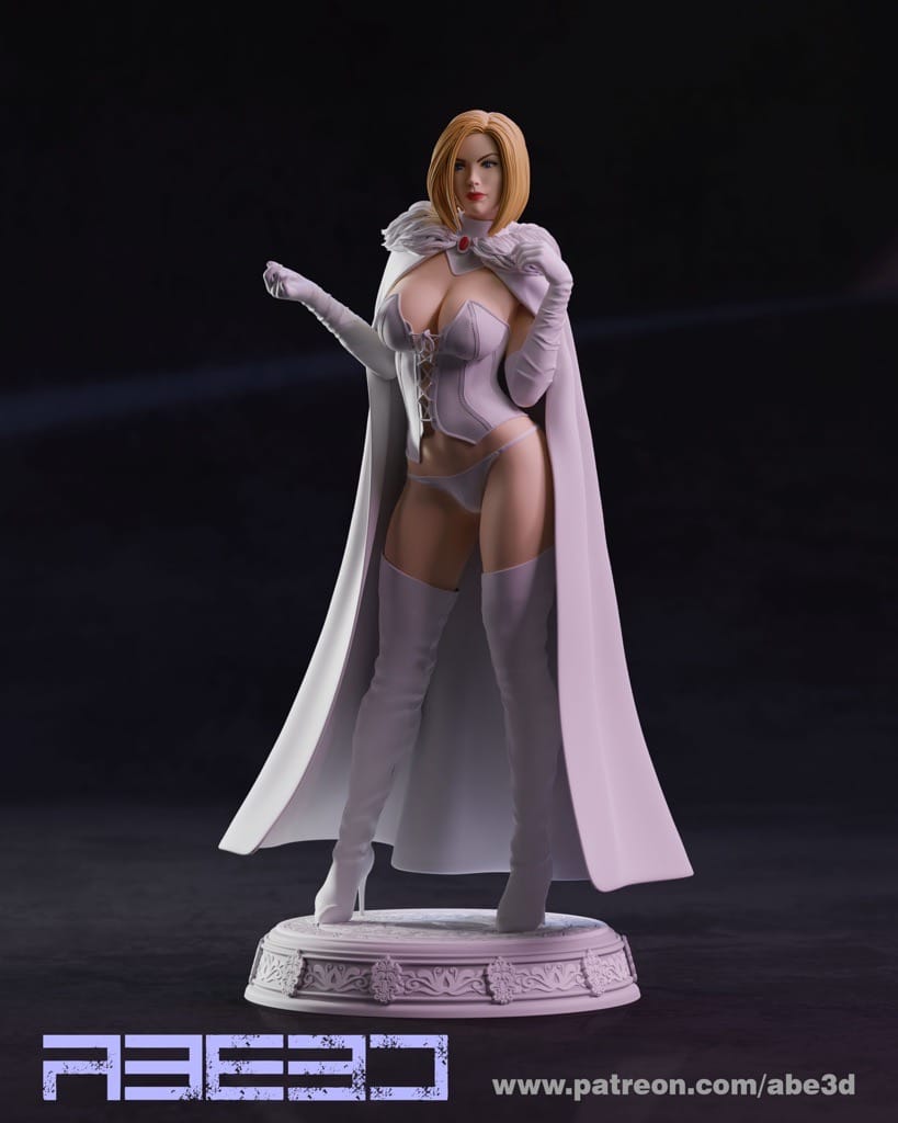 P站图纸印象馆 ABE3D 漫威 X战警 白王后 ABE3D 漫威 X战警 白王后
