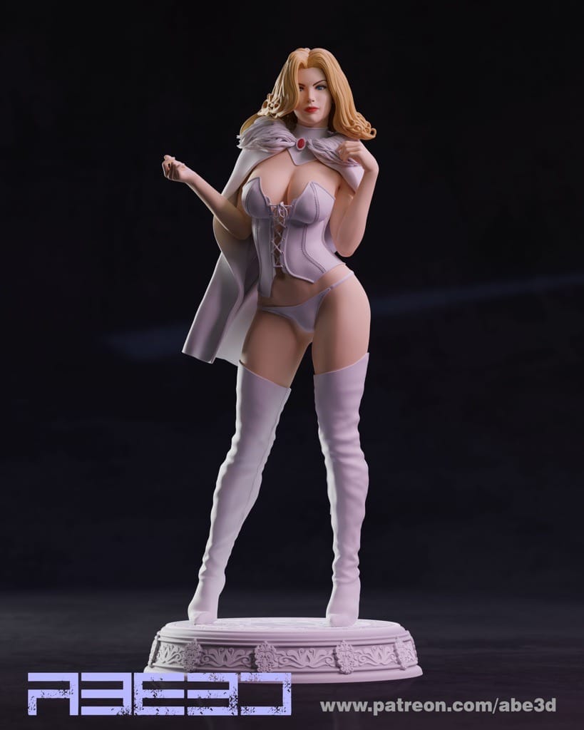 P站图纸印象馆 ABE3D 漫威 X战警 白王后 ABE3D 漫威 X战警 白王后