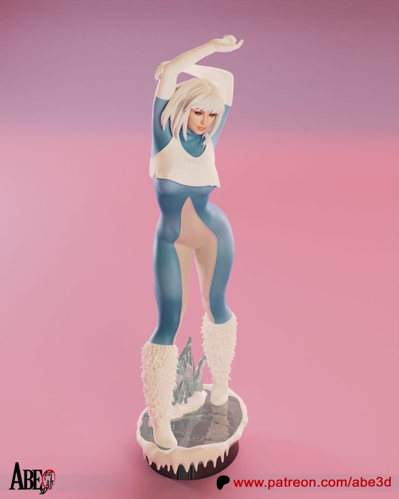 P站图纸印象馆 ABE3D 漫威 X战警 冰人 ABE3D 漫威 X战警 冰人