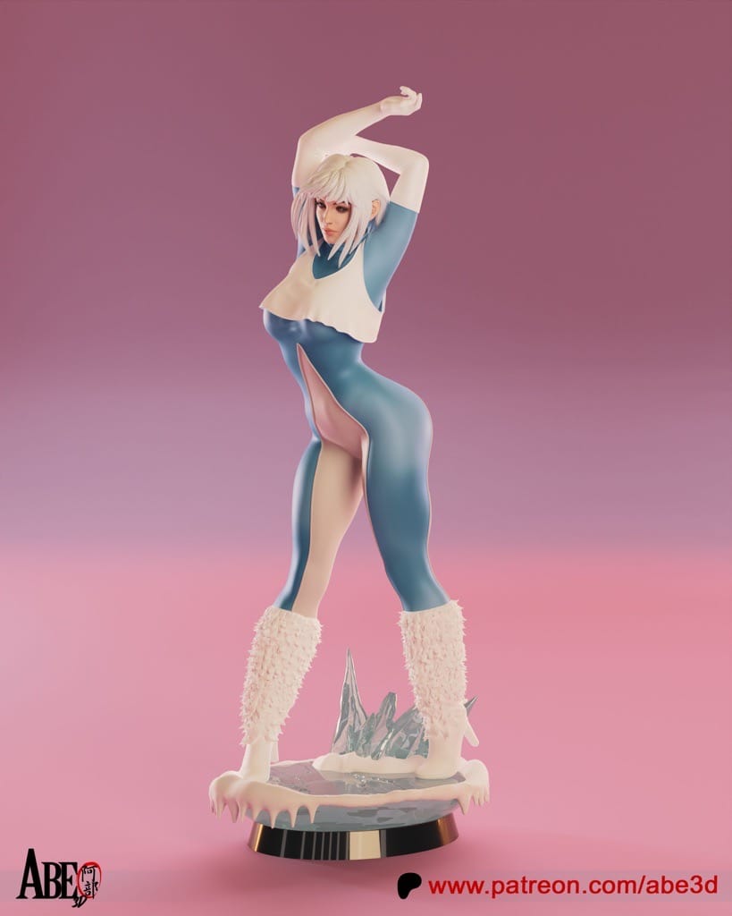 P站图纸印象馆 ABE3D 漫威 X战警 冰人 ABE3D 漫威 X战警 冰人