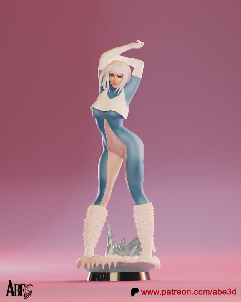 P站图纸印象馆 ABE3D 漫威 X战警 冰人 ABE3D 漫威 X战警 冰人