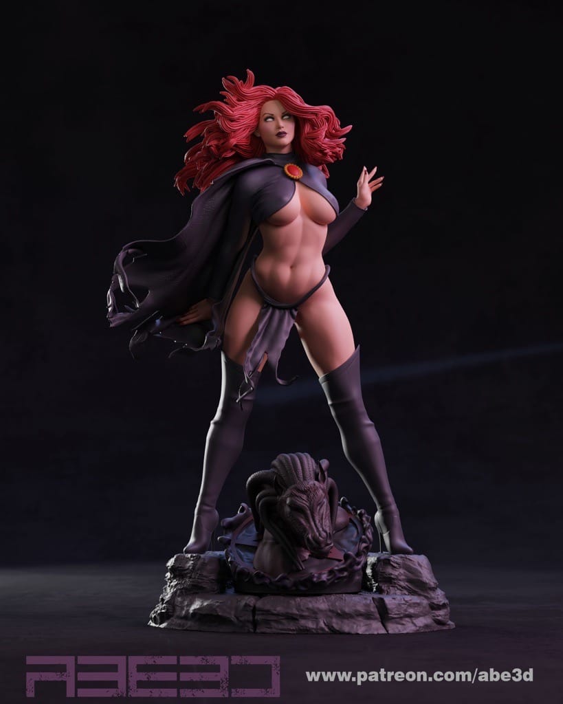 P站图纸印象馆 ABE3D 漫威 X战警 红皇后 ABE3D 漫威 X战警 红皇后