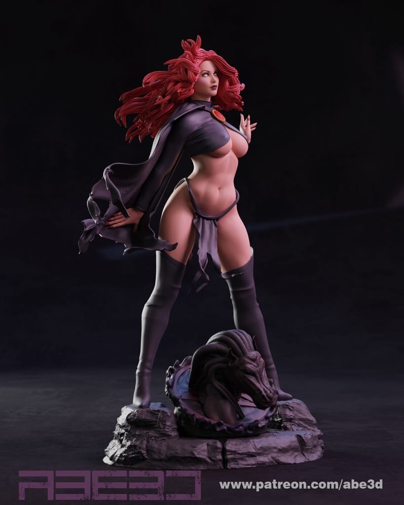 P站图纸印象馆 ABE3D 漫威 X战警 红皇后 ABE3D 漫威 X战警 红皇后