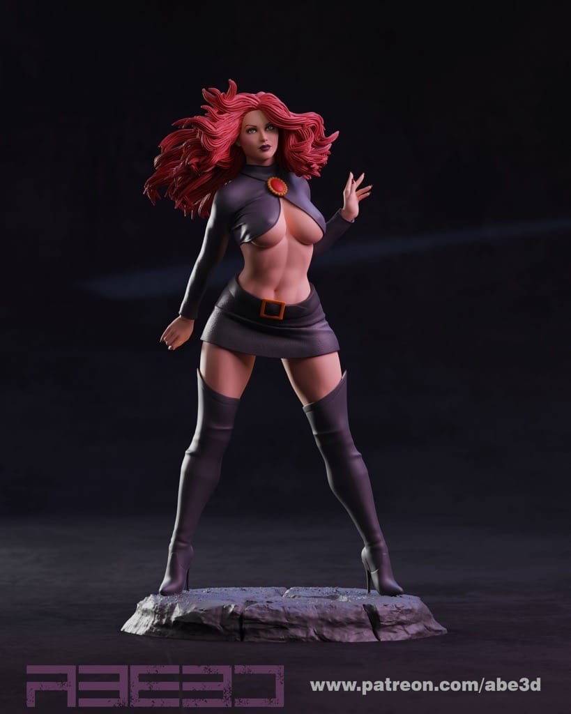 P站图纸印象馆 ABE3D 漫威 X战警 红皇后 ABE3D 漫威 X战警 红皇后
