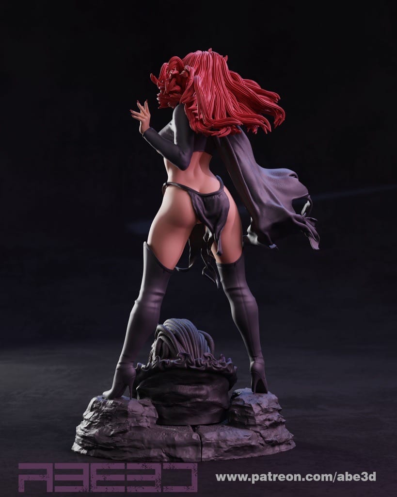 P站图纸印象馆 ABE3D 漫威 X战警 红皇后 ABE3D 漫威 X战警 红皇后