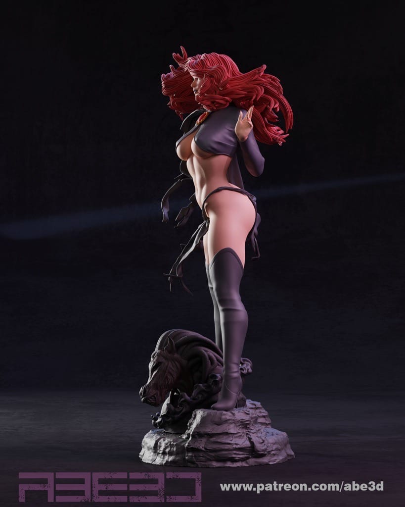 P站图纸印象馆 ABE3D 漫威 X战警 红皇后 ABE3D 漫威 X战警 红皇后
