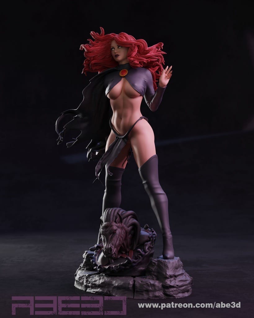 P站图纸印象馆 ABE3D 漫威 X战警 红皇后 ABE3D 漫威 X战警 红皇后