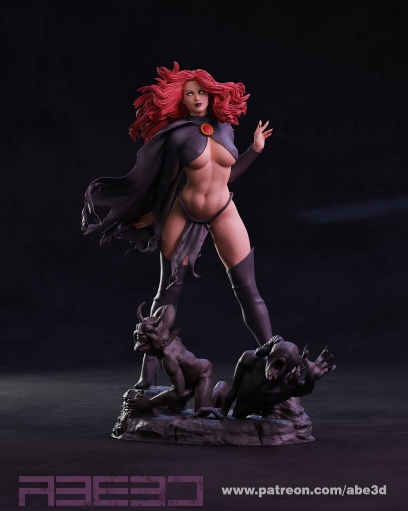 P站图纸印象馆 ABE3D 漫威 X战警 红皇后 ABE3D 漫威 X战警 红皇后