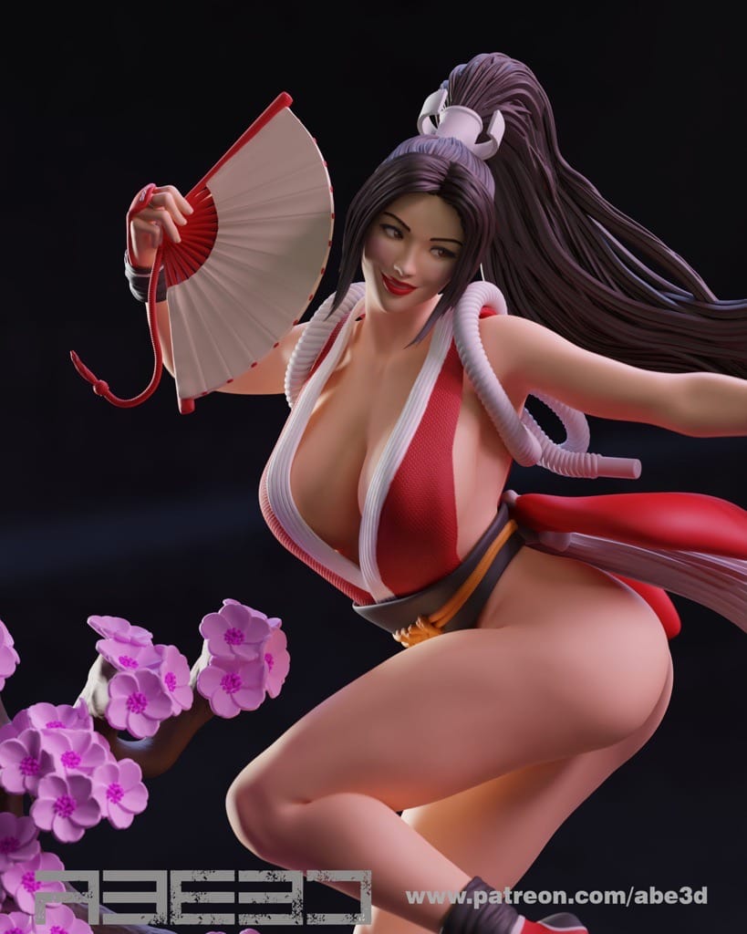 P站图纸印象馆 ABE3D 拳皇 KOF 不知火舞 ABE3D 拳皇 KOF 不知火舞