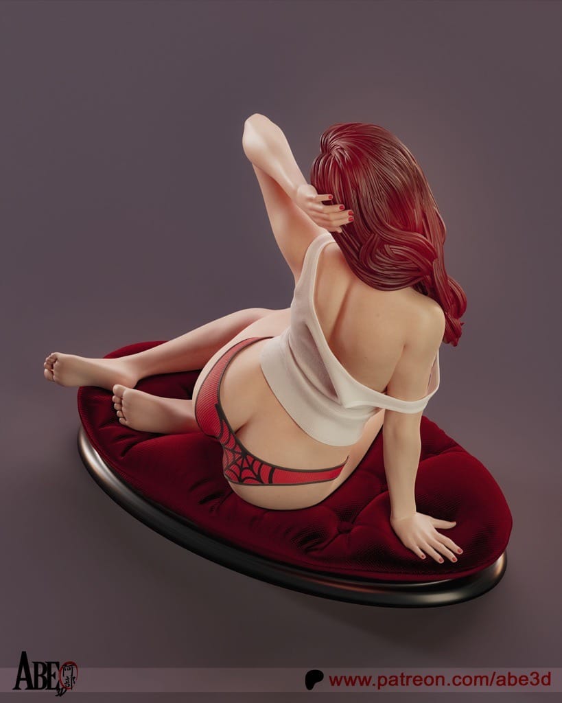 P站图纸印象馆 ABE3D 漫威 蜘蛛侠 玛丽·简 ABE3D 漫威 蜘蛛侠 玛丽·简