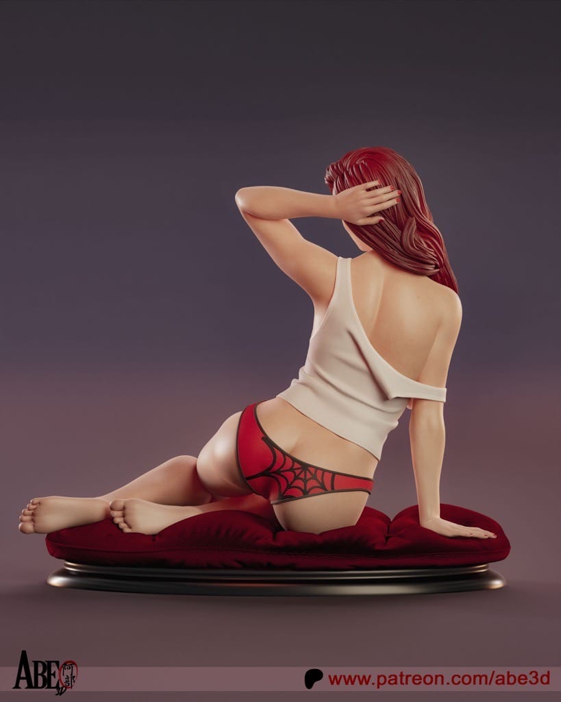 P站图纸印象馆 ABE3D 漫威 蜘蛛侠 玛丽·简 ABE3D 漫威 蜘蛛侠 玛丽·简