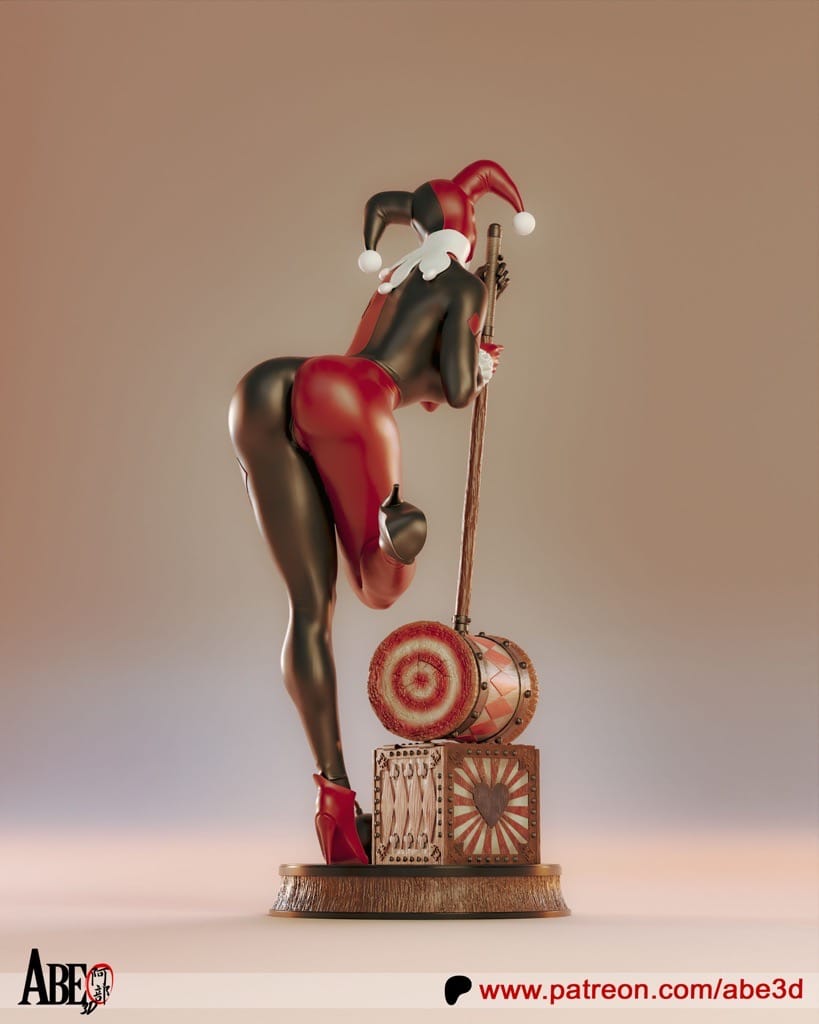 P站图纸印象馆 ABE3D DC漫画 哈莉·奎茵 ABE3D DC漫画 哈莉·奎茵