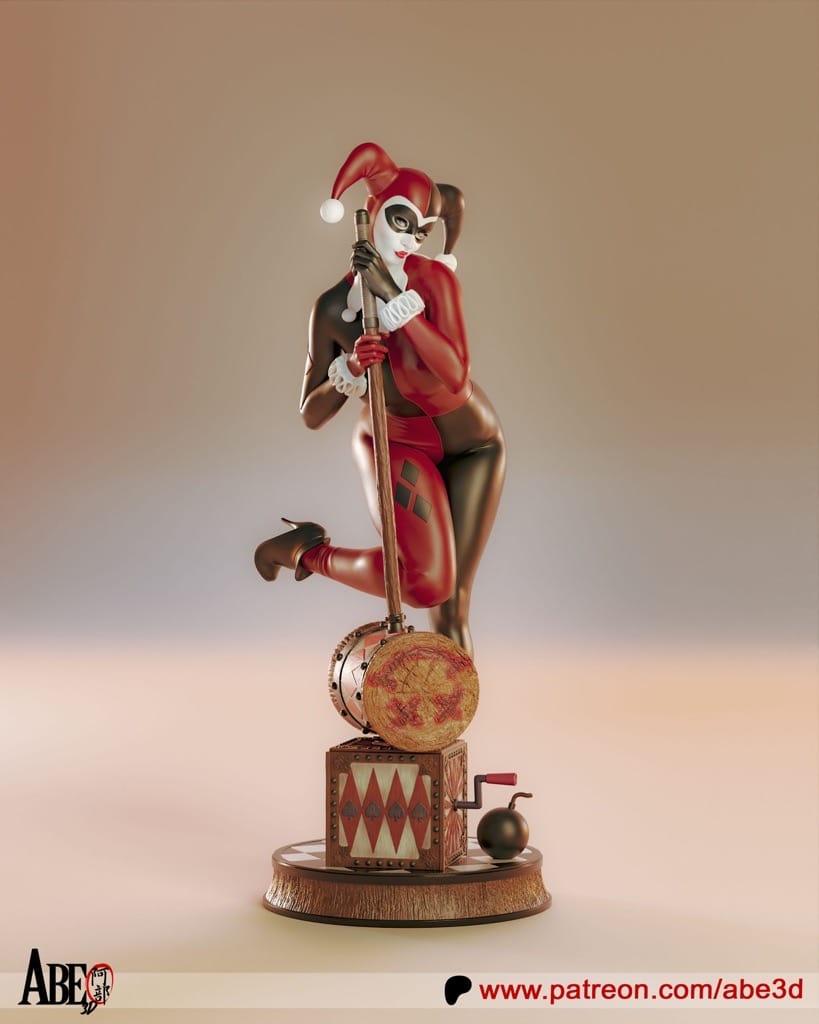 P站图纸印象馆 ABE3D DC漫画 哈莉·奎茵 ABE3D DC漫画 哈莉·奎茵