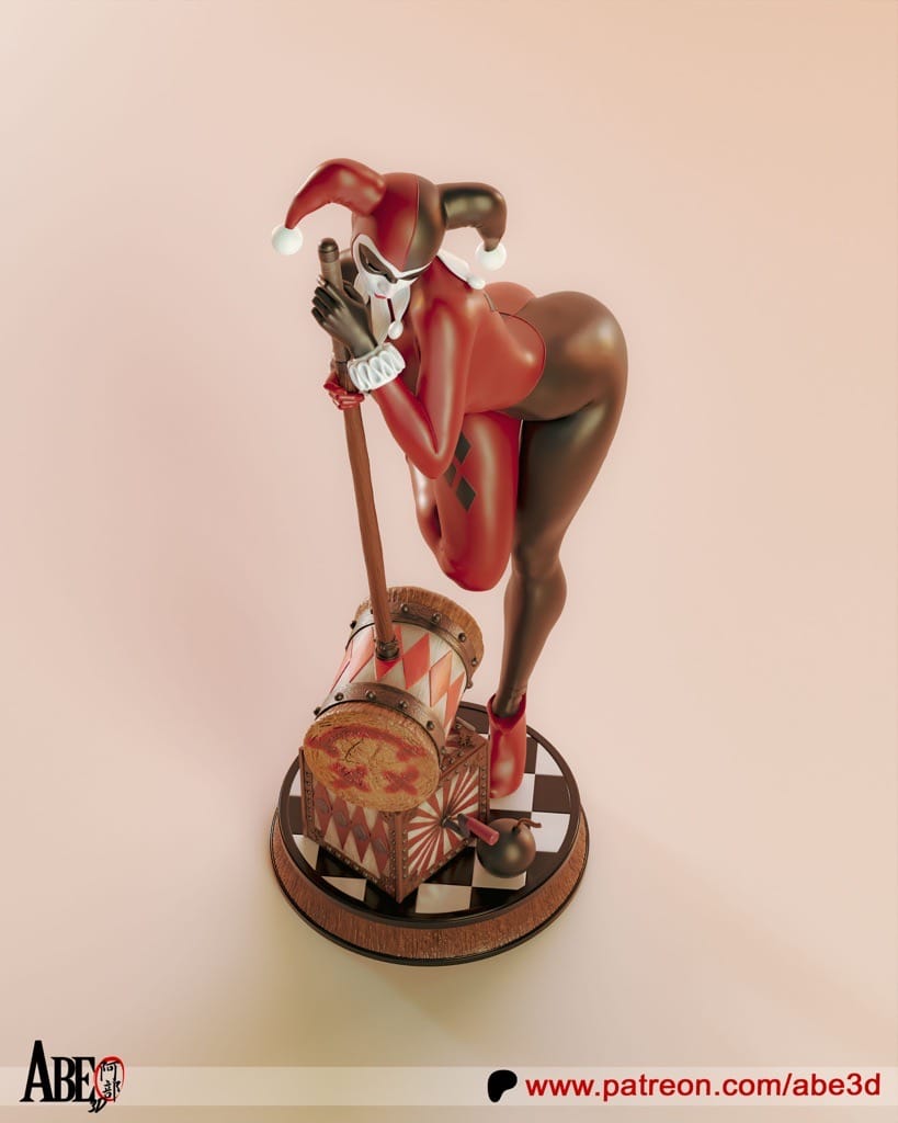 P站图纸印象馆 ABE3D DC漫画 哈莉·奎茵 ABE3D DC漫画 哈莉·奎茵