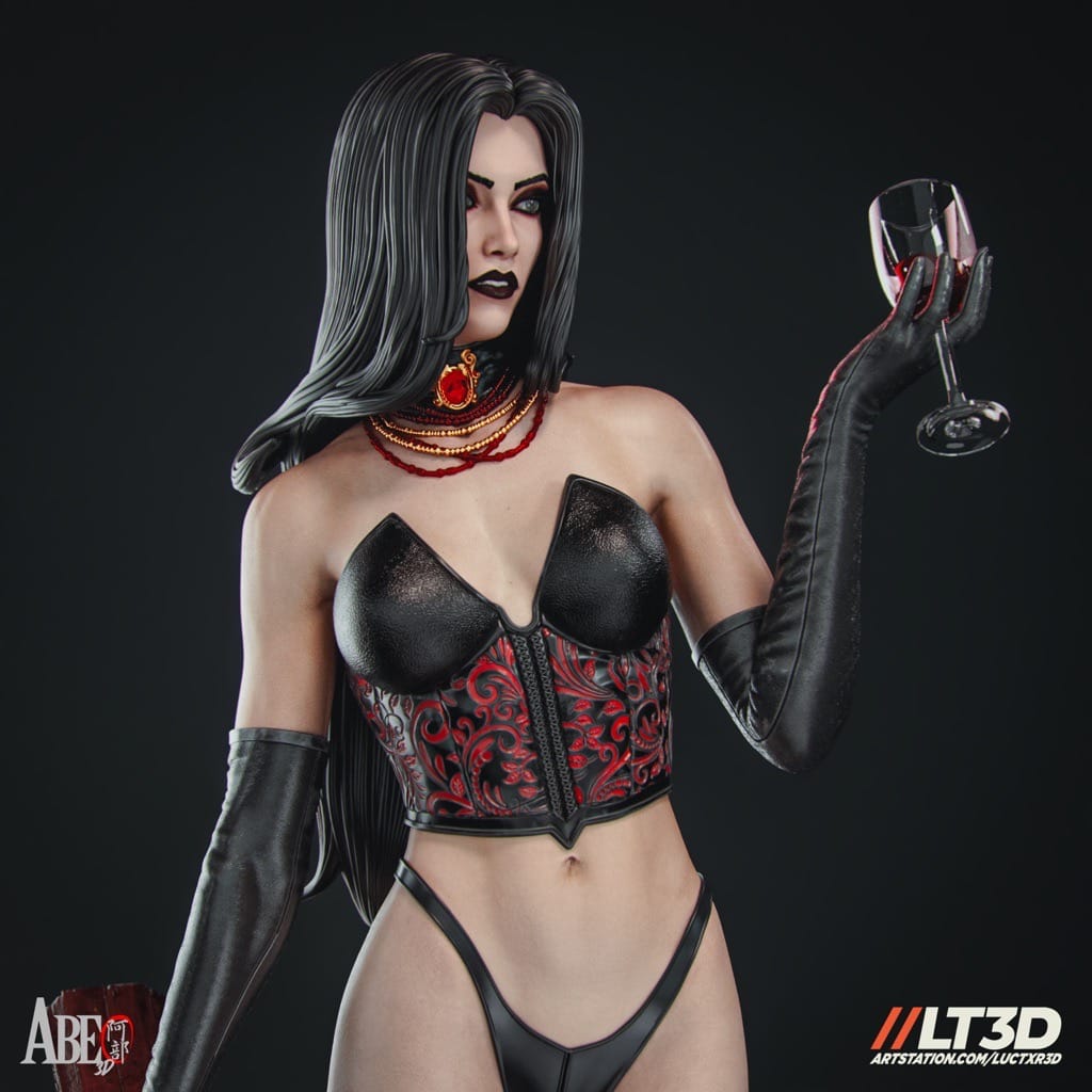 P站图纸印象馆 ABE3D 漫威 X战警 黑皇后 ABE3D 漫威 X战警 黑皇后