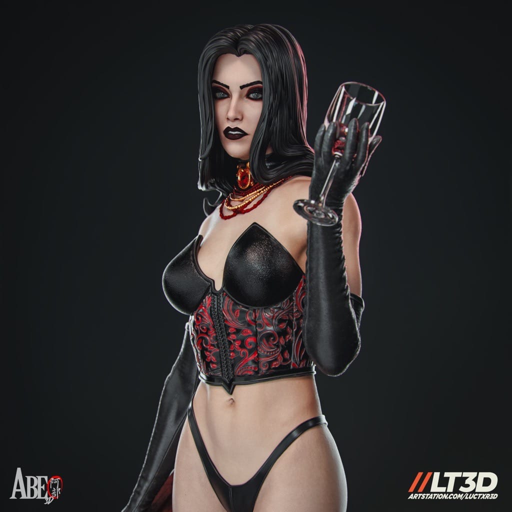 P站图纸印象馆 ABE3D 漫威 X战警 黑皇后 ABE3D 漫威 X战警 黑皇后