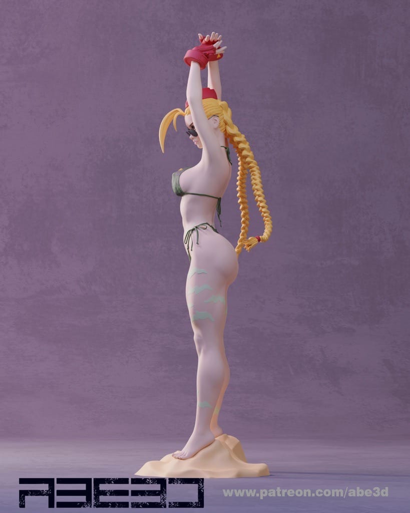 P站图纸印象馆 ABE3D 街头霸王 穿着比基尼的嘉米 ABE3D 街头霸王 穿着比基尼的嘉米