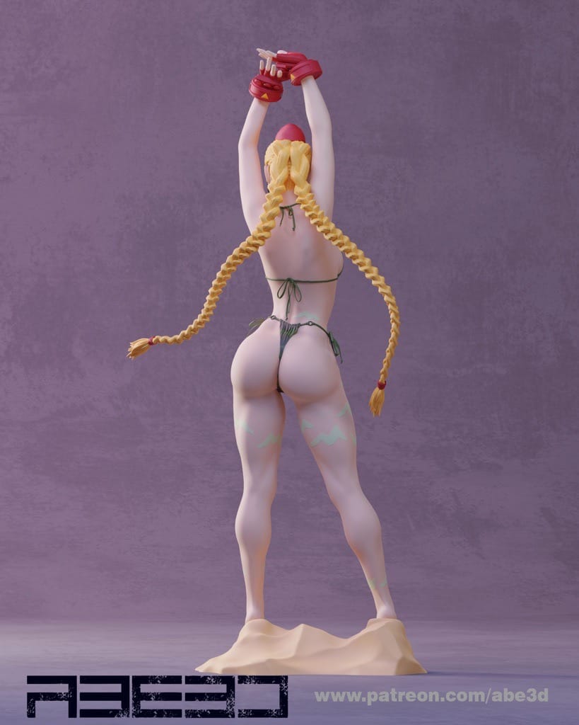P站图纸印象馆 ABE3D 街头霸王 穿着比基尼的嘉米 ABE3D 街头霸王 穿着比基尼的嘉米