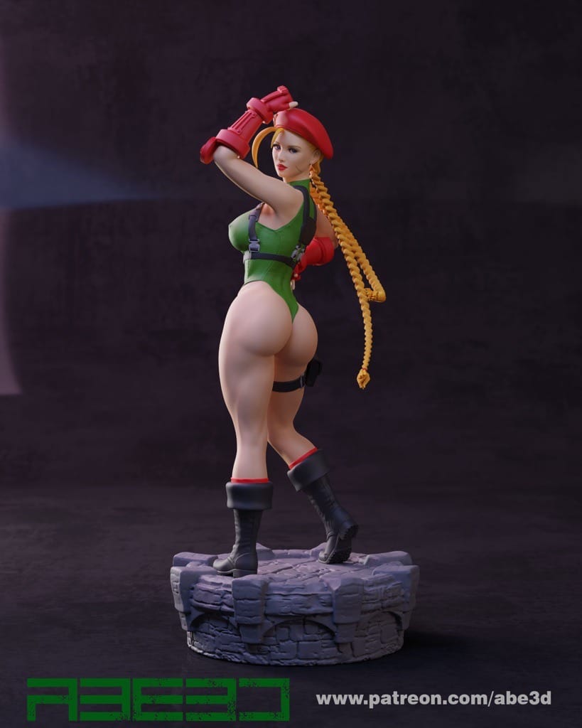 P站图纸印象馆 ABE3D 街头霸王 嘉米 ABE3D 街头霸王 嘉米