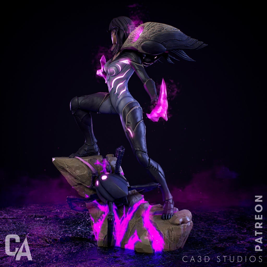 P站图纸印象馆 CA3D 英雄联盟 虚空之女·卡莎 CA3D 英雄联盟 虚空之女·卡莎