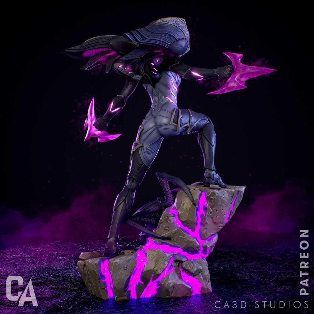 P站图纸印象馆 CA3D 英雄联盟 虚空之女·卡莎 CA3D 英雄联盟 虚空之女·卡莎