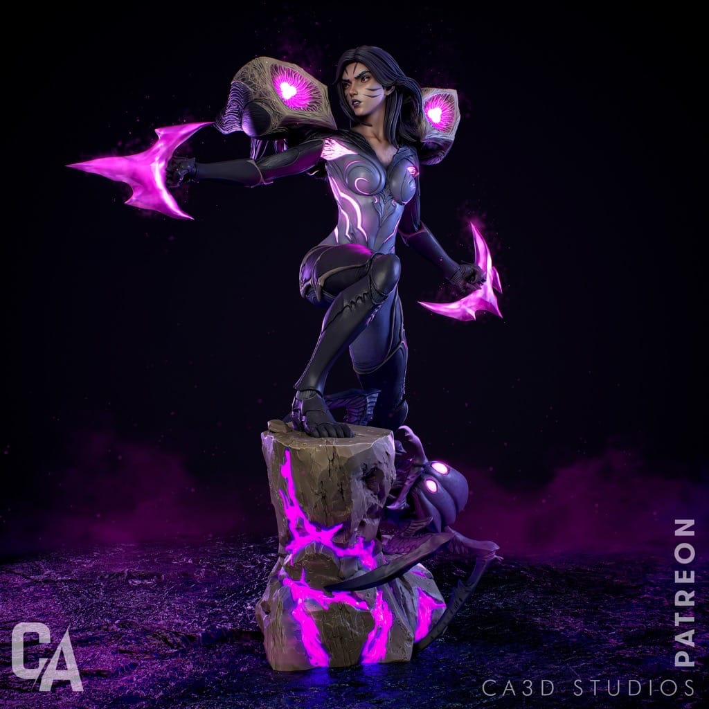 P站图纸印象馆 CA3D 英雄联盟 虚空之女·卡莎 CA3D 英雄联盟 虚空之女·卡莎