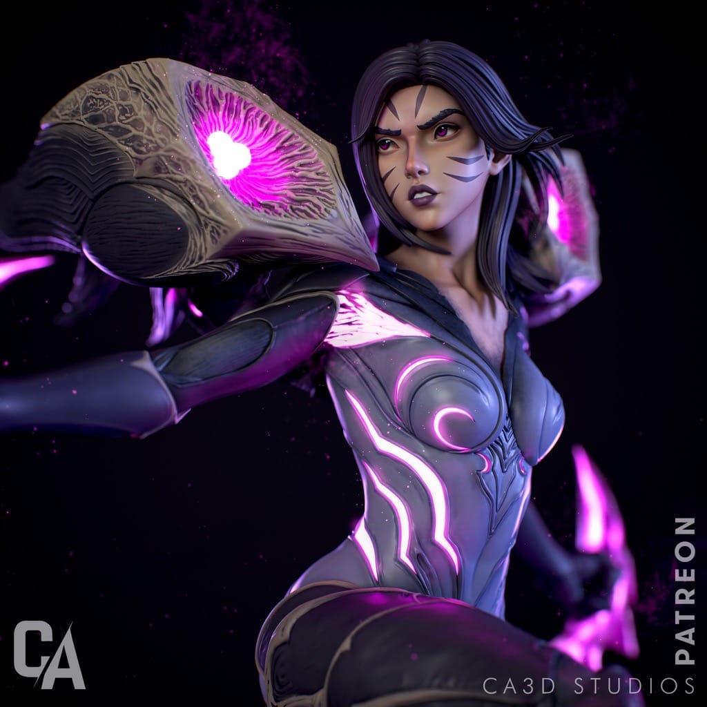 P站图纸印象馆 CA3D 英雄联盟 虚空之女·卡莎 CA3D 英雄联盟 虚空之女·卡莎