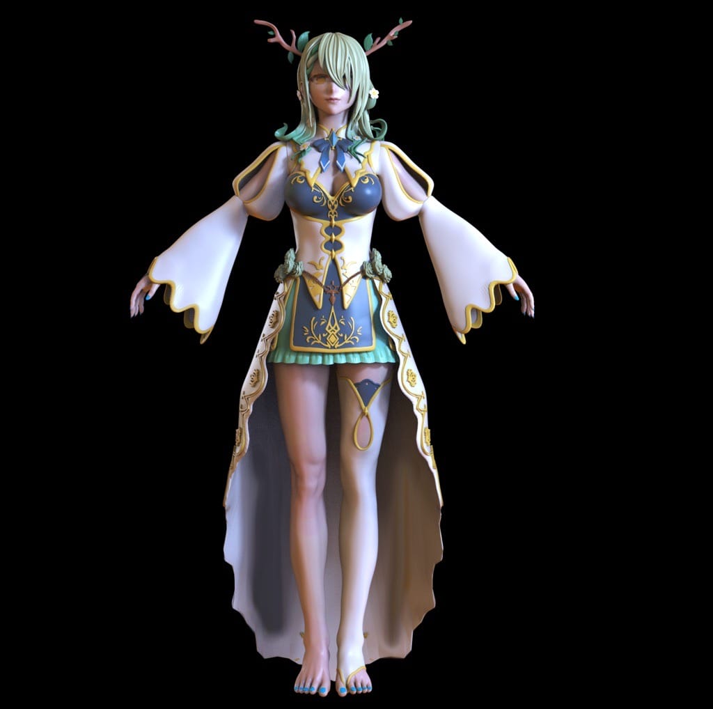 P站图纸印象馆 ANIME GIRLS 塞莱希·法娜 ANIME GIRLS 塞莱希·法娜