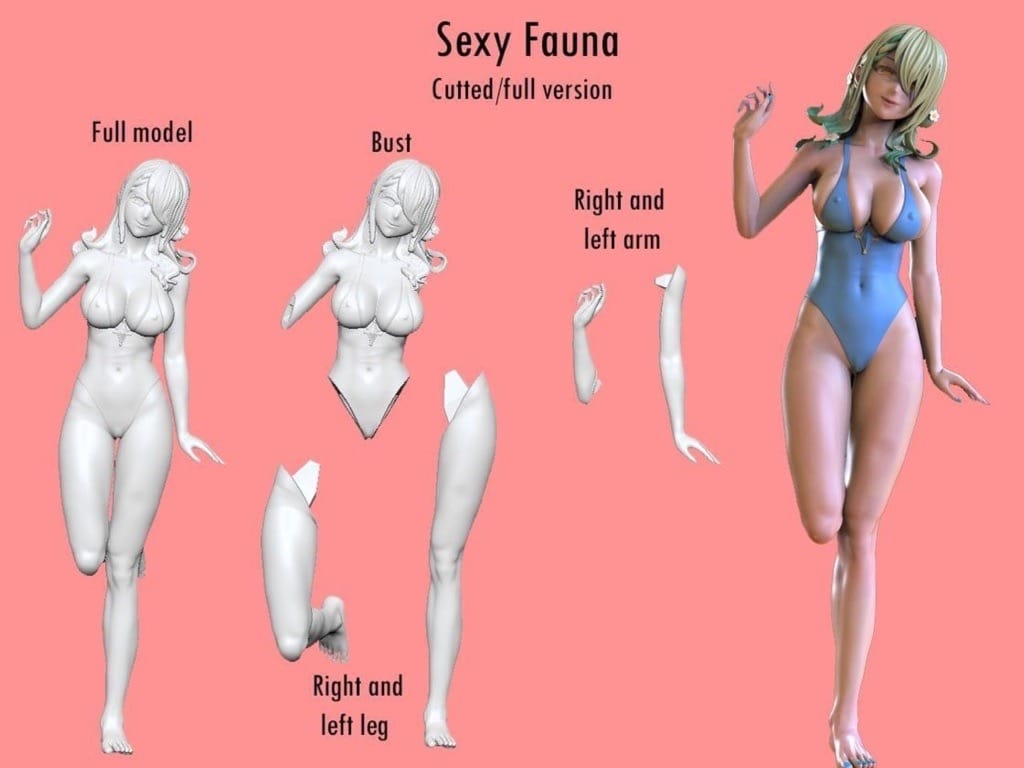 P站图纸印象馆 ANIME GIRLS 塞莱希·法娜 ANIME GIRLS 塞莱希·法娜