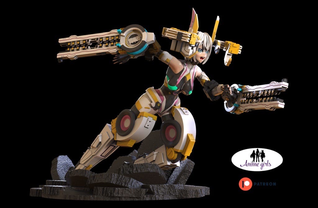 P站图纸印象馆 ANIME GIRLS 机甲少女 Megan ANIME GIRLS 机甲少女 Megan