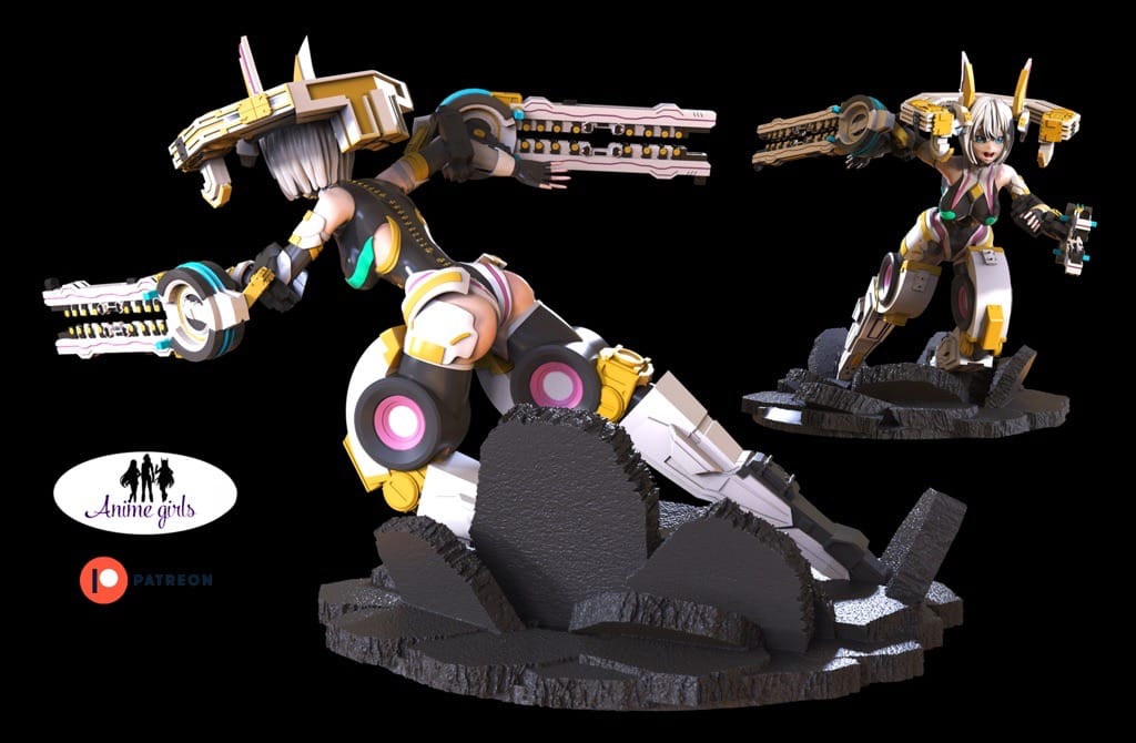 P站图纸印象馆 ANIME GIRLS 机甲少女 Megan ANIME GIRLS 机甲少女 Megan