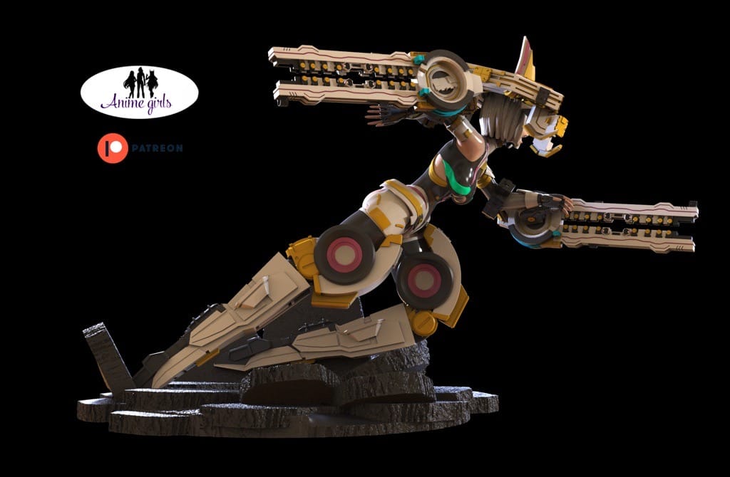 P站图纸印象馆 ANIME GIRLS 机甲少女 Megan ANIME GIRLS 机甲少女 Megan