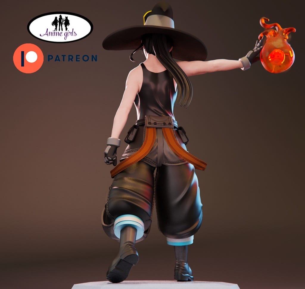 P站图纸印象馆 ANIME GIRLS 炎炎消防队 Maki ANIME GIRLS 炎炎消防队 Maki