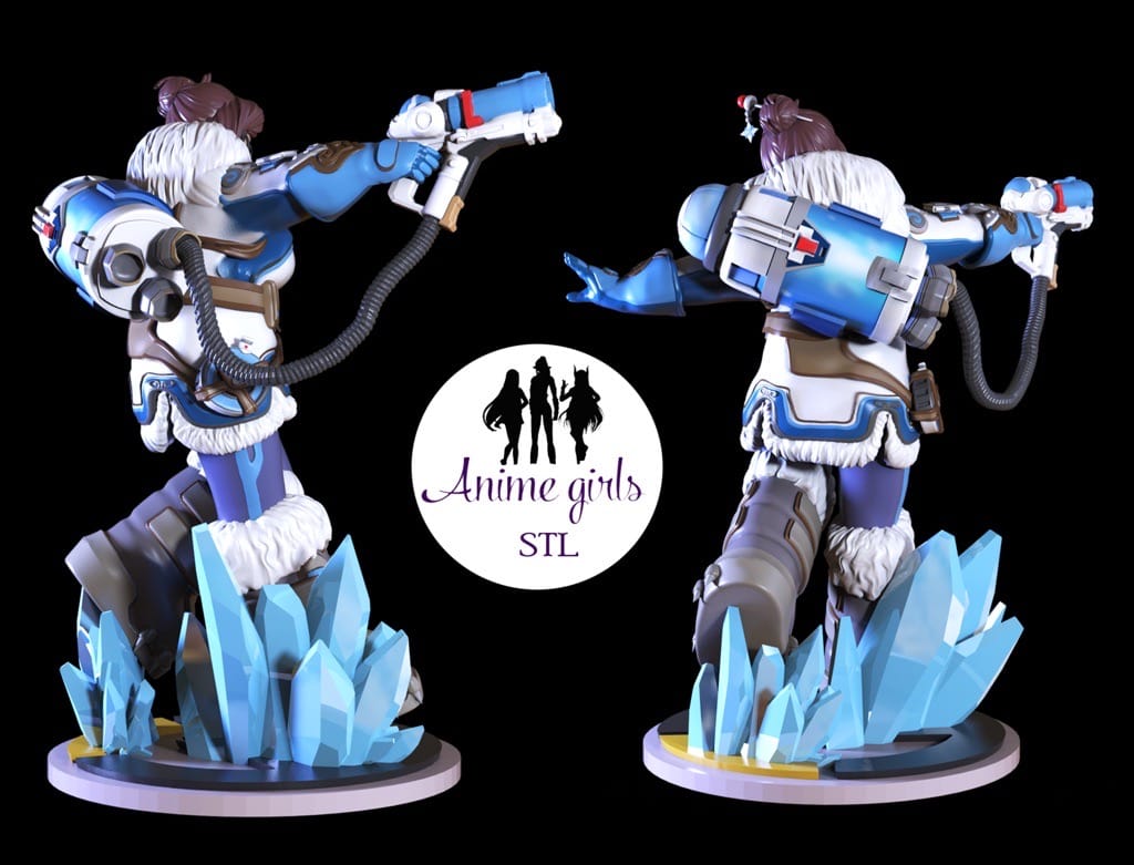 P站图纸印象馆 ANIME GIRLS 守望先锋 周美灵 ANIME GIRLS 守望先锋 周美灵