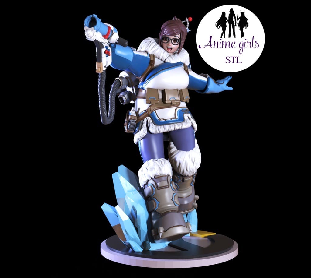 P站图纸印象馆 ANIME GIRLS 守望先锋 周美灵 ANIME GIRLS 守望先锋 周美灵