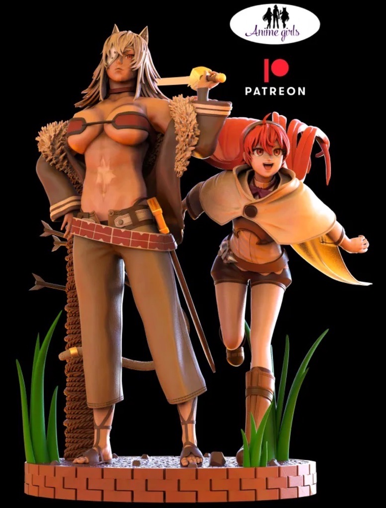 P站图纸印象馆 ANIME GIRLS 无职转生 吉斯兰和艾莉丝 ANIME GIRLS 无职转生 吉斯兰和艾莉丝