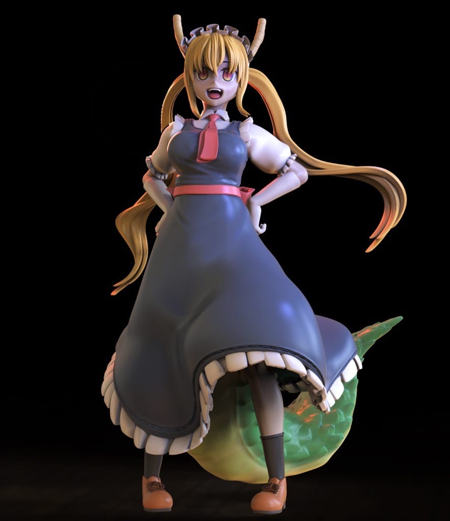 P站图纸印象馆 ANIME GIRLS 小林家的龙女仆 托尔 ANIME GIRLS 小林家的龙女仆 托尔