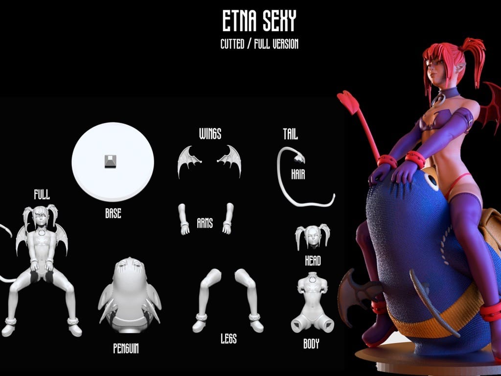 P站图纸印象馆 ANIME GIRLS 魔界战记 艾多娜 ANIME GIRLS 魔界战记 艾多娜