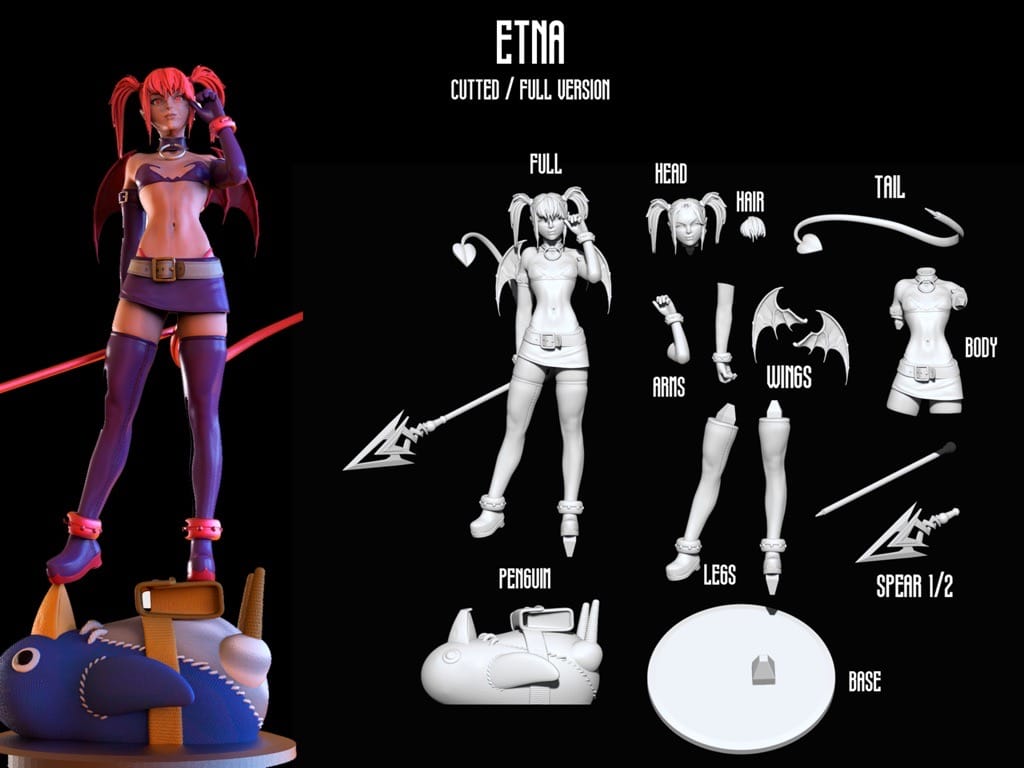 P站图纸印象馆 ANIME GIRLS 魔界战记 艾多娜 ANIME GIRLS 魔界战记 艾多娜