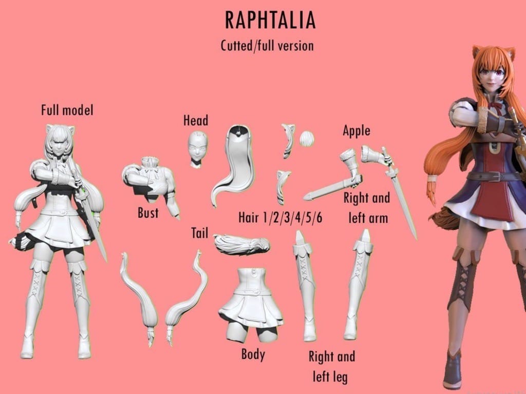 P站图纸印象馆 ANIME GIRLS 盾之勇者成名录 拉芙塔莉雅 ANIME GIRLS 盾之勇者成名录 拉芙塔莉雅