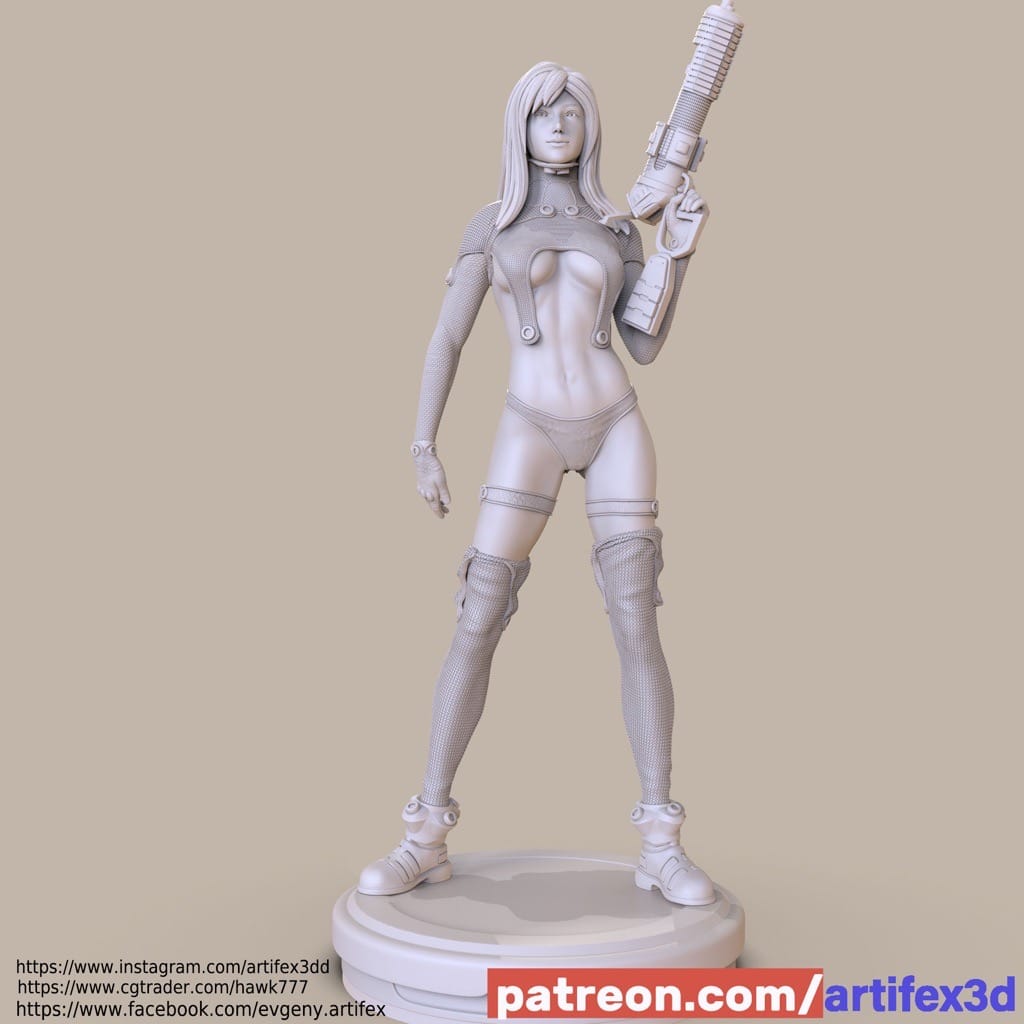 P站图纸印象馆 Artifex3d 杀戮都市 下平玲花 Artifex3d 杀戮都市 下平玲花