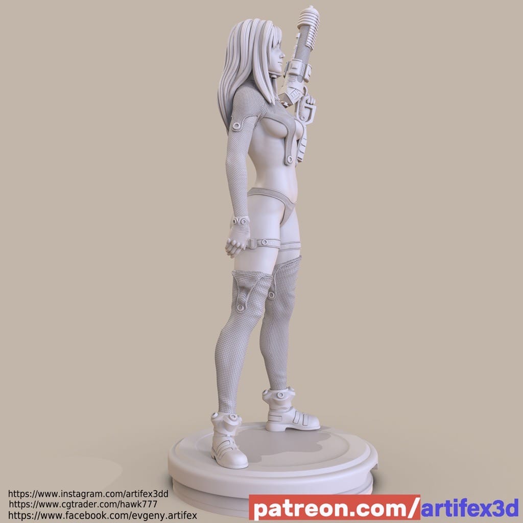 P站图纸印象馆 Artifex3d 杀戮都市 下平玲花 Artifex3d 杀戮都市 下平玲花