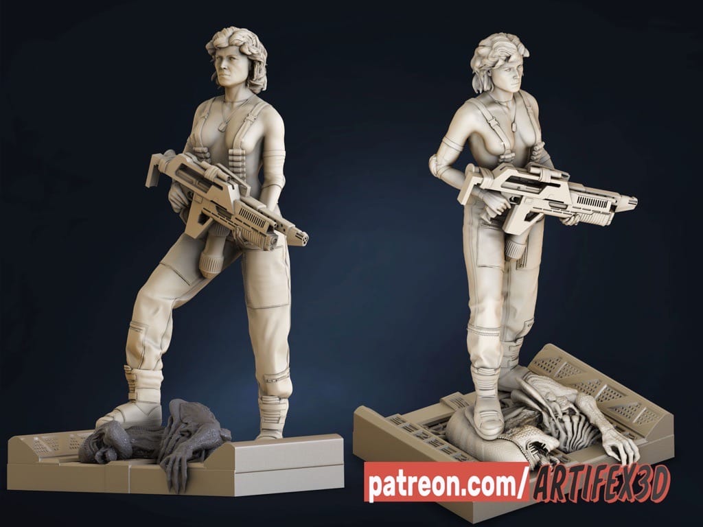 P站图纸印象馆 Artifex3d 异形 埃伦·里普利 Artifex3d 异形 埃伦·里普利