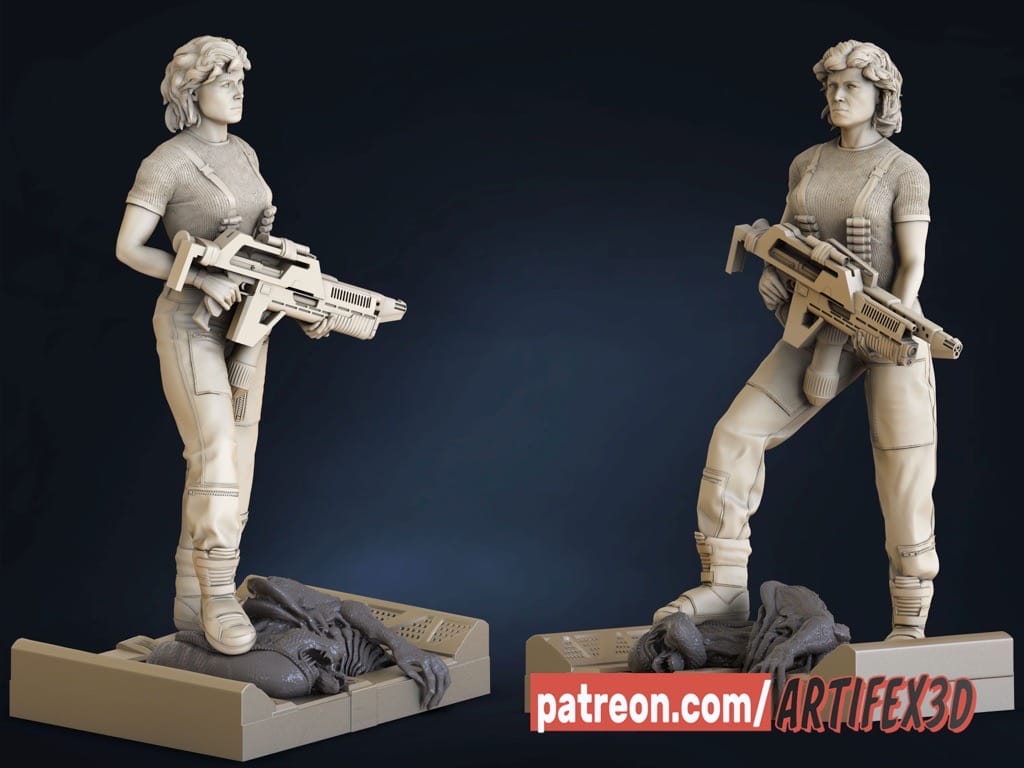 P站图纸印象馆 Artifex3d 异形 埃伦·里普利 Artifex3d 异形 埃伦·里普利