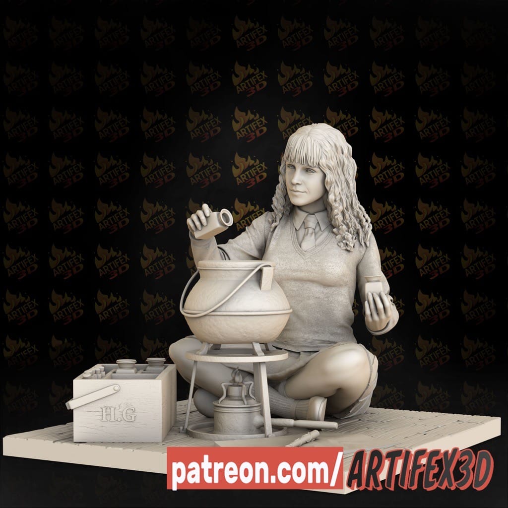P站图纸印象馆 Artifex3d 哈利波特 赫敏 Artifex3d 哈利波特 赫敏