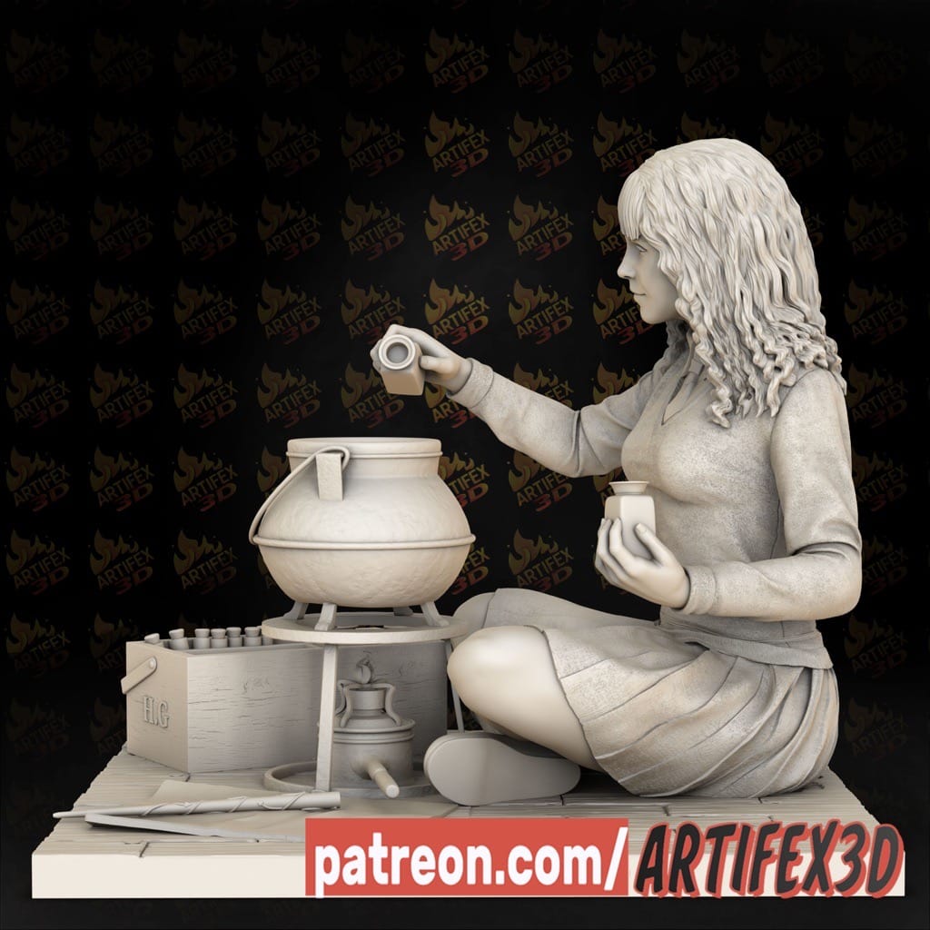 P站图纸印象馆 Artifex3d 哈利波特 赫敏 Artifex3d 哈利波特 赫敏