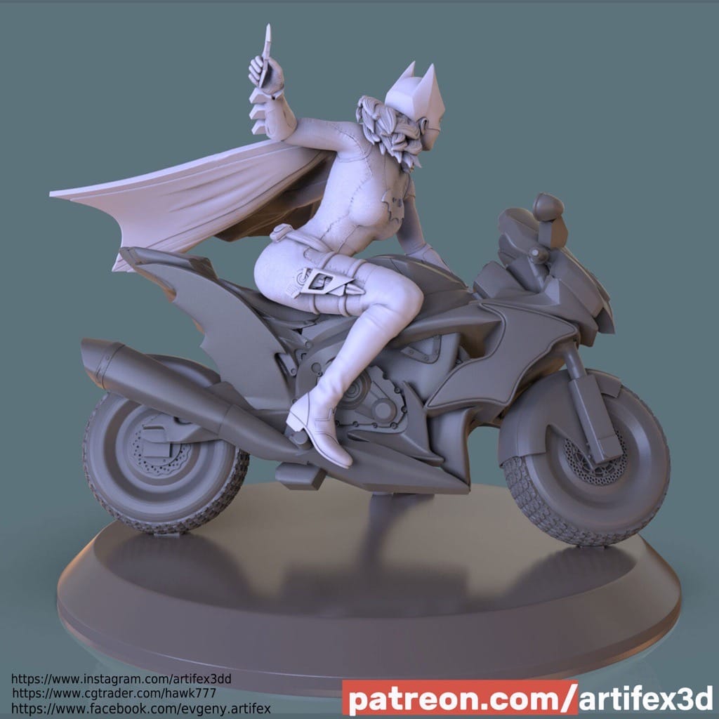 P站图纸印象馆 Artifex3d DC漫画 蝙蝠少女 Artifex3d DC漫画 蝙蝠少女