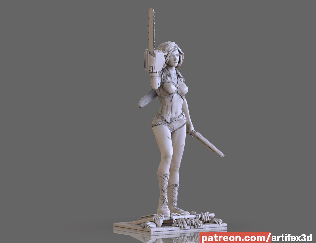 P站图纸印象馆 Artifex3d 鬼玩人 艾什·威廉姆斯 Artifex3d 鬼玩人 艾什·威廉姆斯