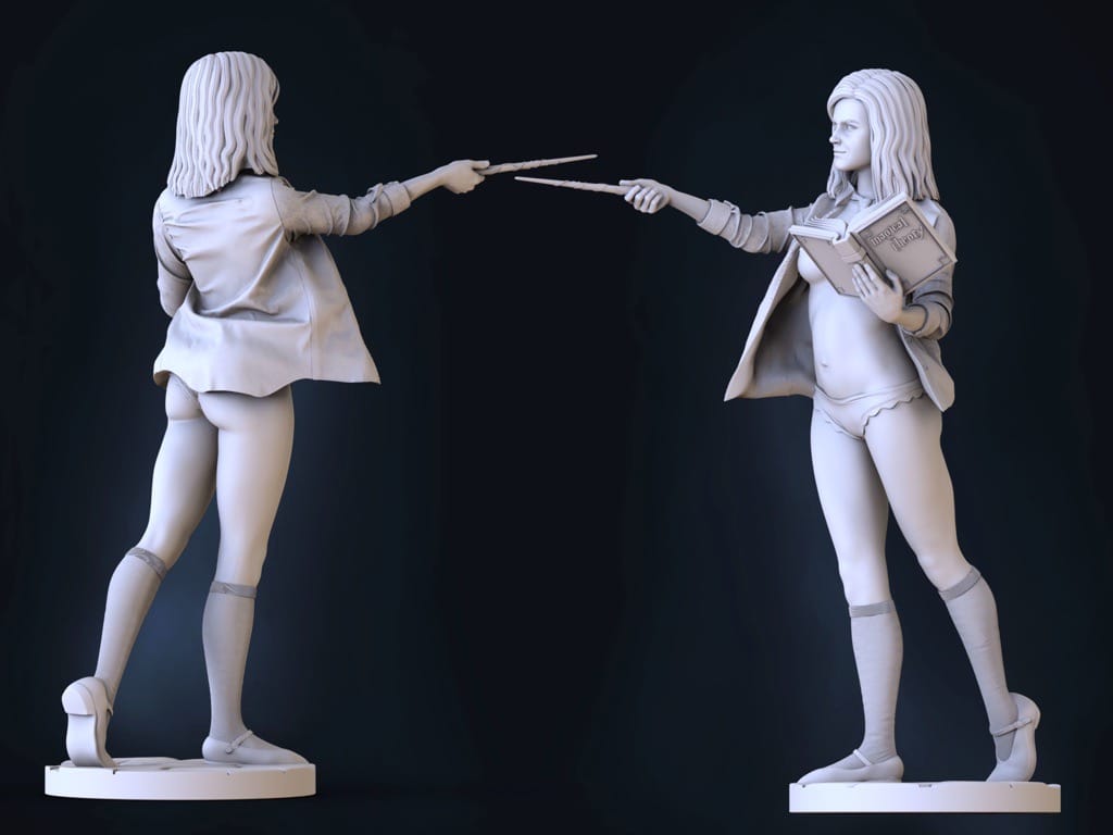 P站图纸印象馆 Artifex3d 哈里波特 魔法师赫敏 Artifex3d 哈里波特 魔法师赫敏